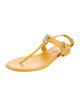 Chanel 2022 Interlocking CC Logo T-Strap Sandals