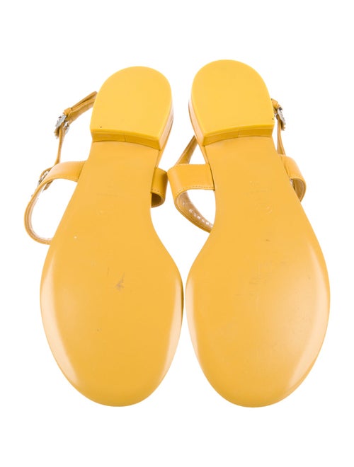 Chanel 2022 Interlocking CC Logo T-Strap Sandals