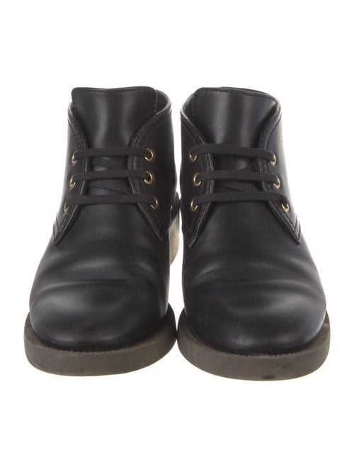 Chanel 2016 Interlocking CC Logo Lace-Up Boots