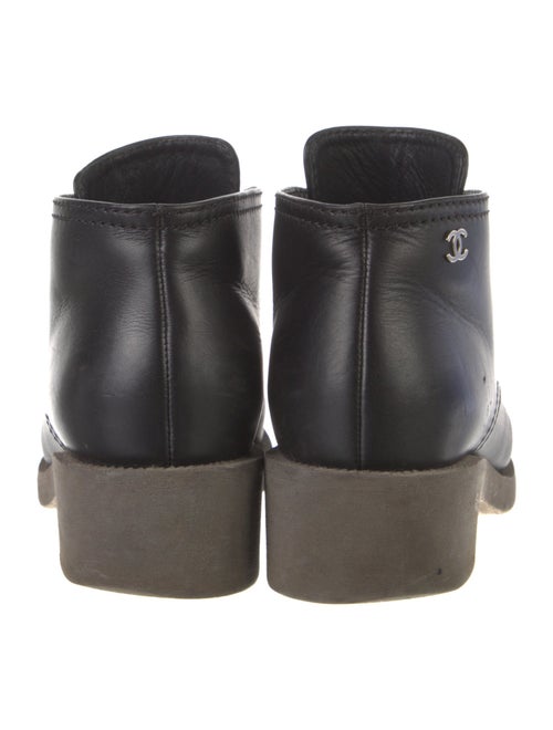 Chanel 2016 Interlocking CC Logo Lace-Up Boots
