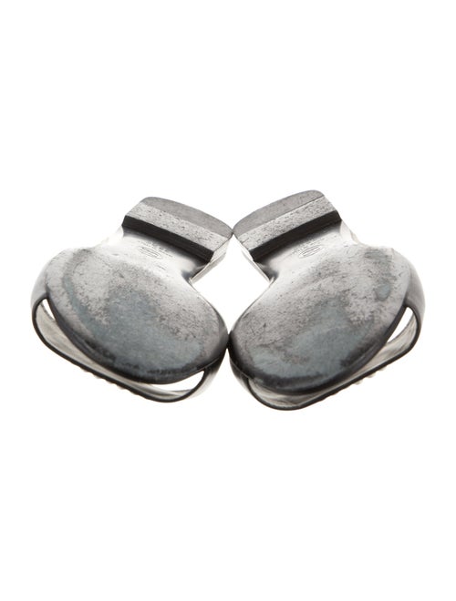 Chanel Interlocking CC Logo Lambskin Slides