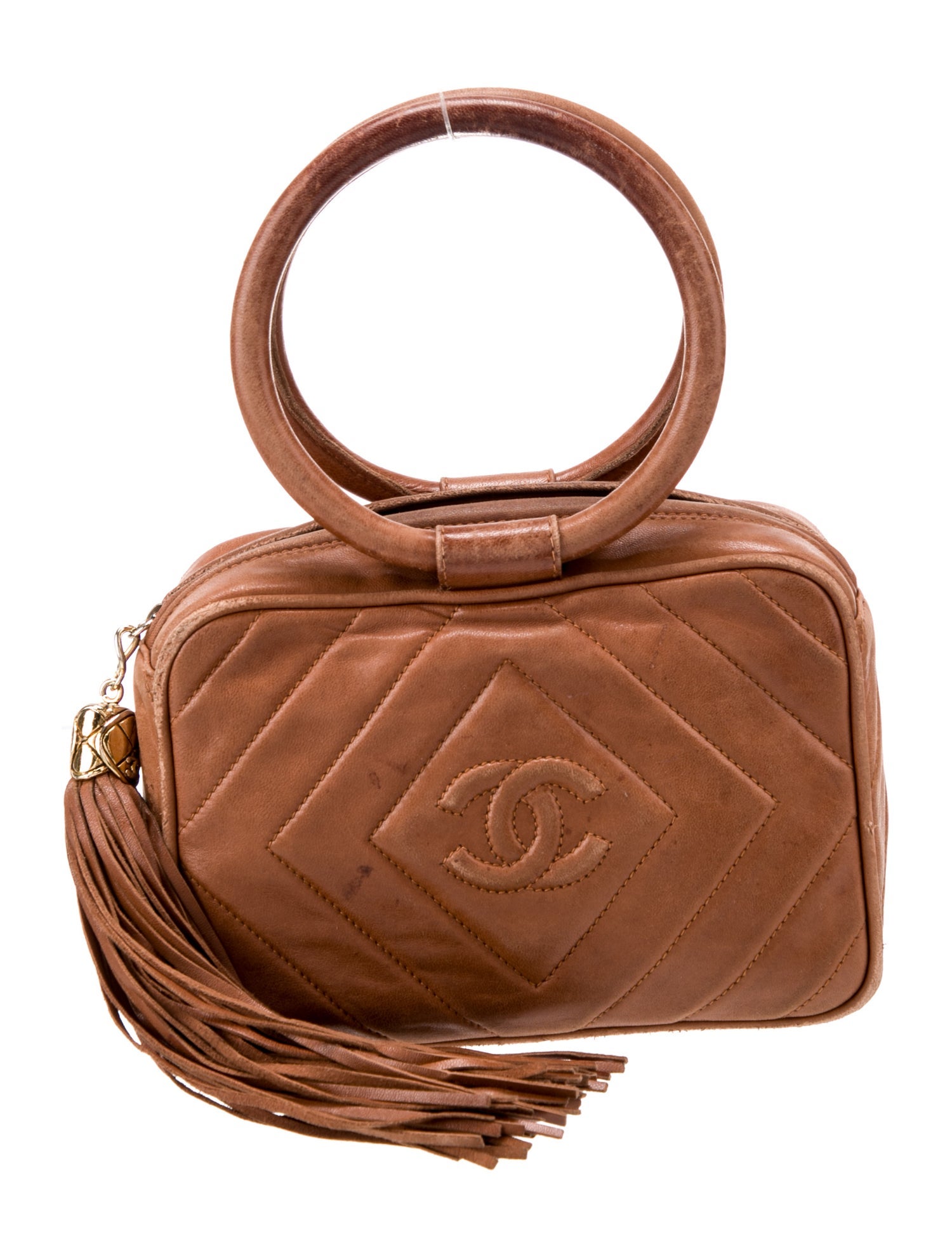 Chanel Vintage Circle Tassel Handle bag