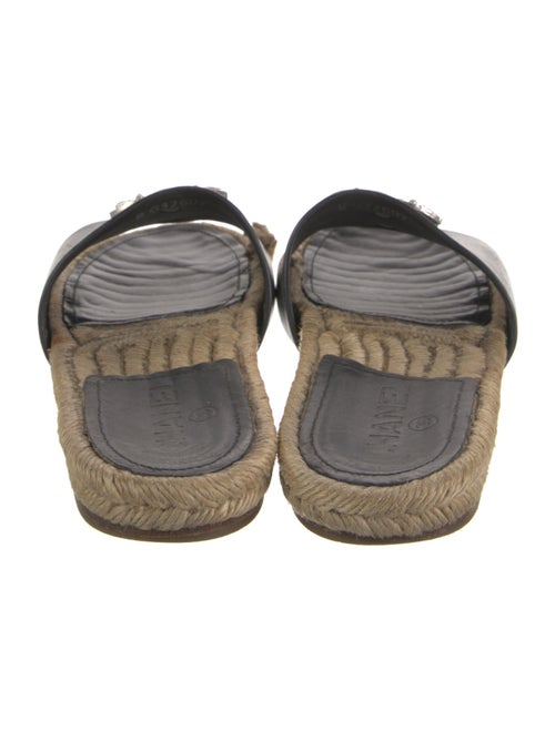 Chanel Interlocking CC Logo Calfskin Espadrilles