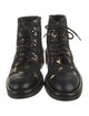 Chanel 2022 Interlocking CC Logo Combat Boots
