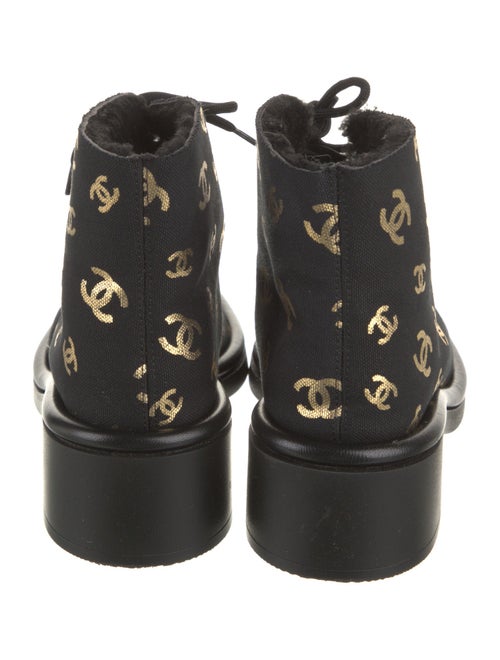 Chanel 2022 Interlocking CC Logo Combat Boots
