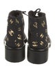 Chanel 2022 Interlocking CC Logo Combat Boots