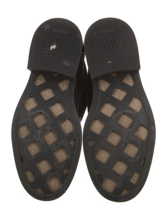 Chanel 2022 Interlocking CC Logo Combat Boots