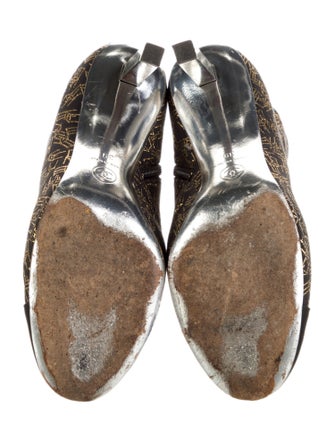 Chanel Interlocking CC Logo Canvas Boots