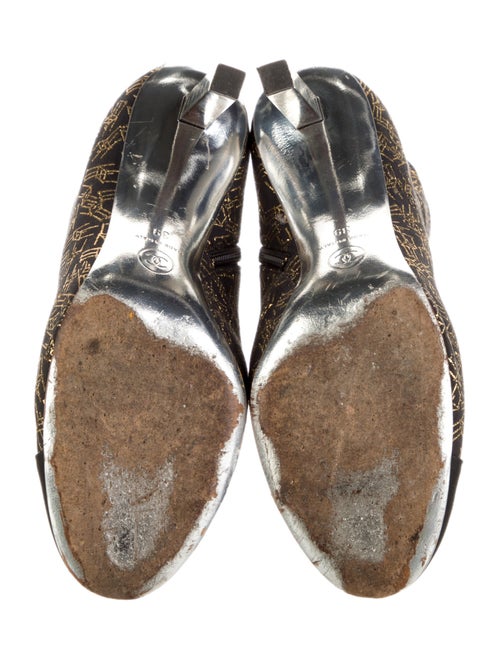 Chanel Interlocking CC Logo Canvas Boots