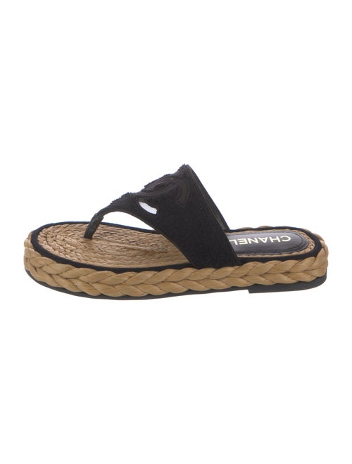 Chanel 2022 Interlocking CC Logo Espadrilles