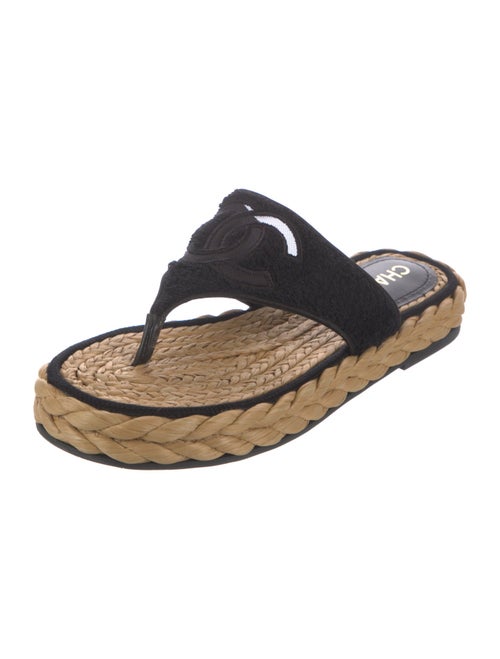 Chanel 2022 Interlocking CC Logo Espadrilles