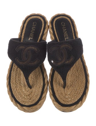 Chanel 2022 Interlocking CC Logo Espadrilles
