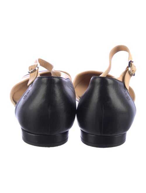 Chanel Interlocking CC Logo Leather D'Orsay Flats