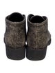 Chanel Interlocking CC Logo Suede Lace-Up Boots