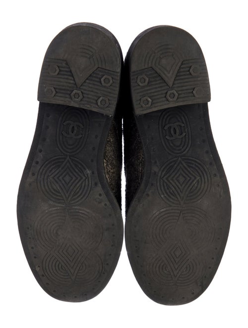 Chanel Interlocking CC Logo Suede Lace-Up Boots