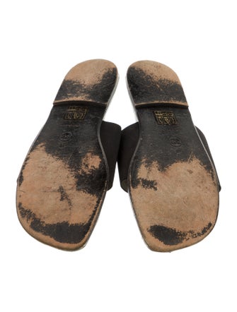 Chanel Interlocking CC Logo Flip Flops