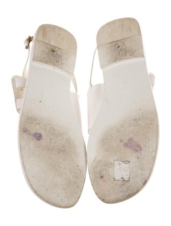 Chanel 2021 Interlocking CC Logo Slingback Sandals