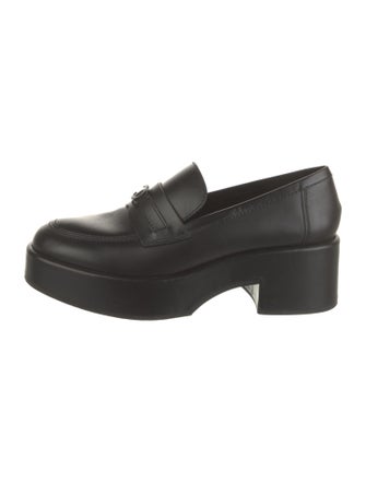 Chanel Interlocking CC Logo Leather Oxfords