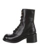 Chanel 2025 Interlocking CC Logo Combat Boots