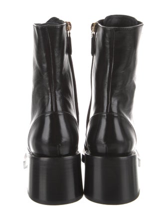 Chanel 2025 Interlocking CC Logo Combat Boots
