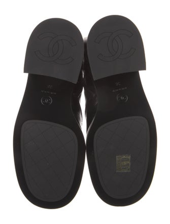 Chanel 2025 Interlocking CC Logo Combat Boots