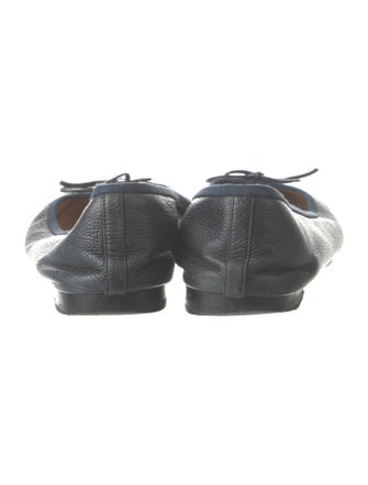 Chanel Interlocking CC Logo Bow Accents Ballet Flats