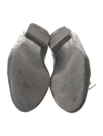 Chanel Interlocking CC Logo Bow Accents Ballet Flats
