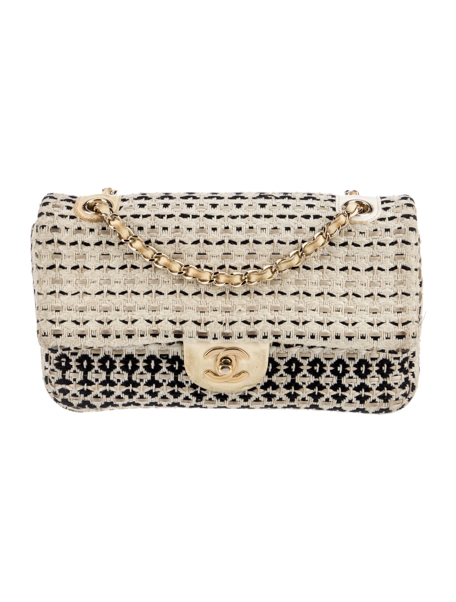 Chanel Classic Medium Woven Single Flap Bag