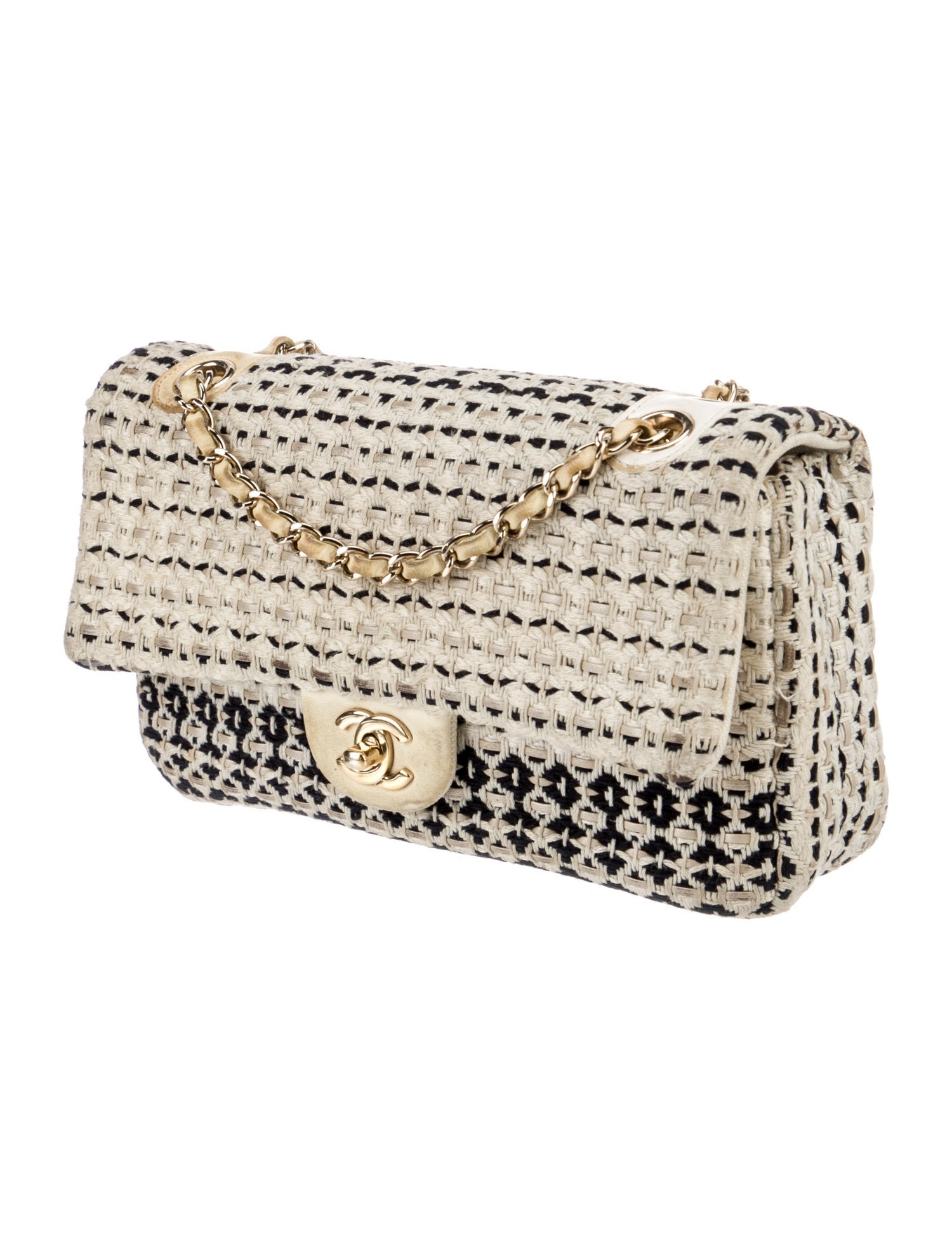 Chanel Classic Medium Woven Single Flap Bag