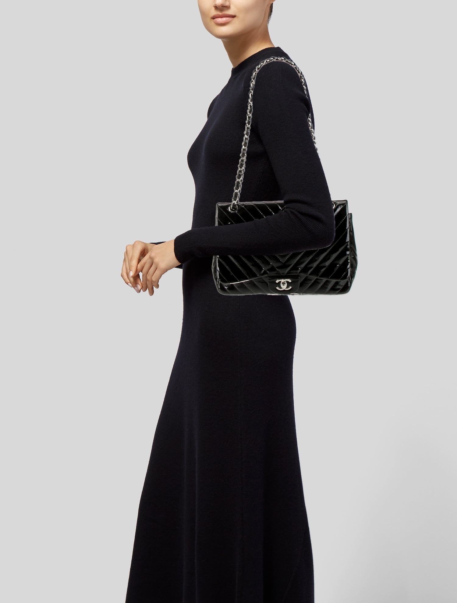 Chanel Classic Jumbo Chevron Single Flap Bag