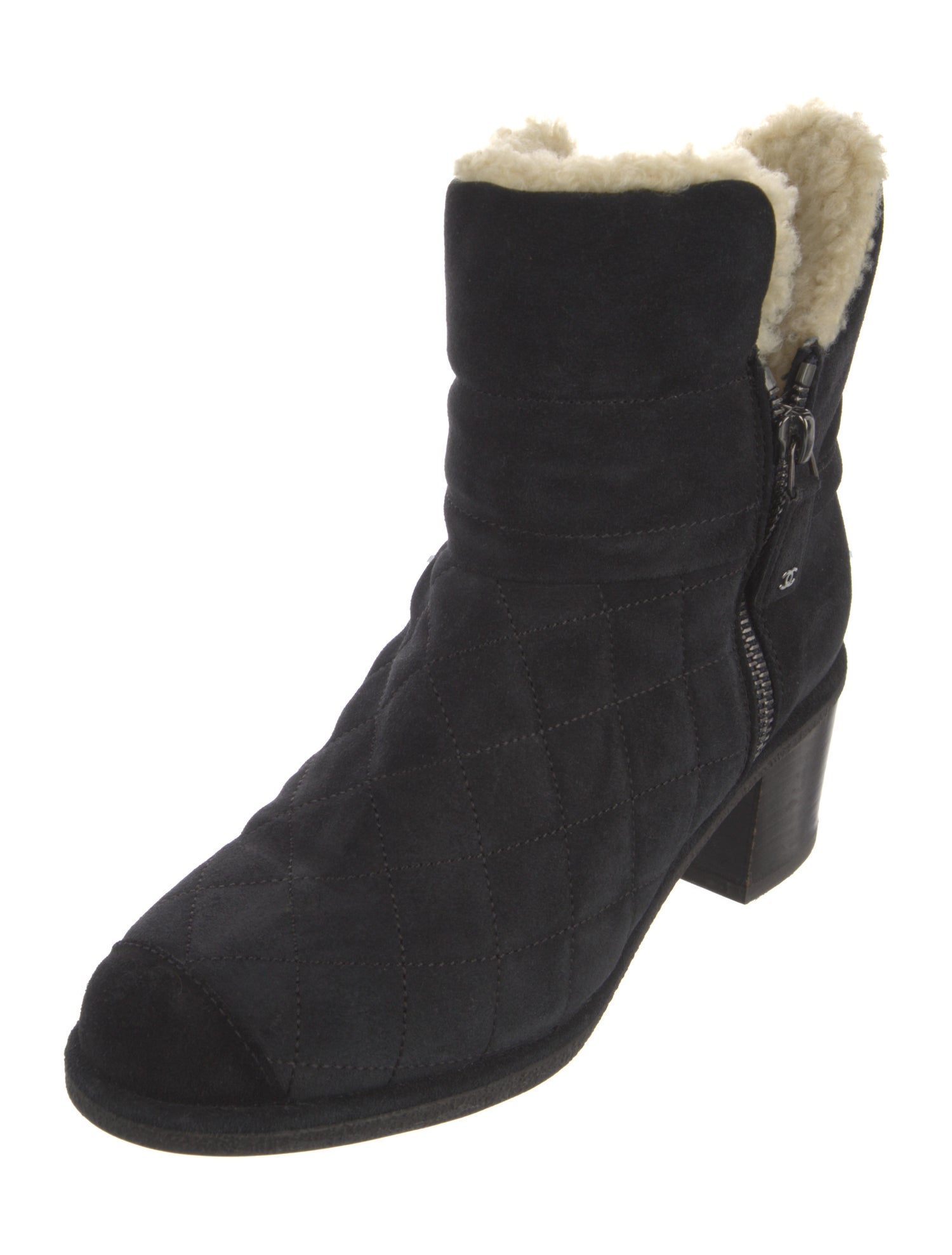 Chanel 2013 Interlocking CC Logo Boots