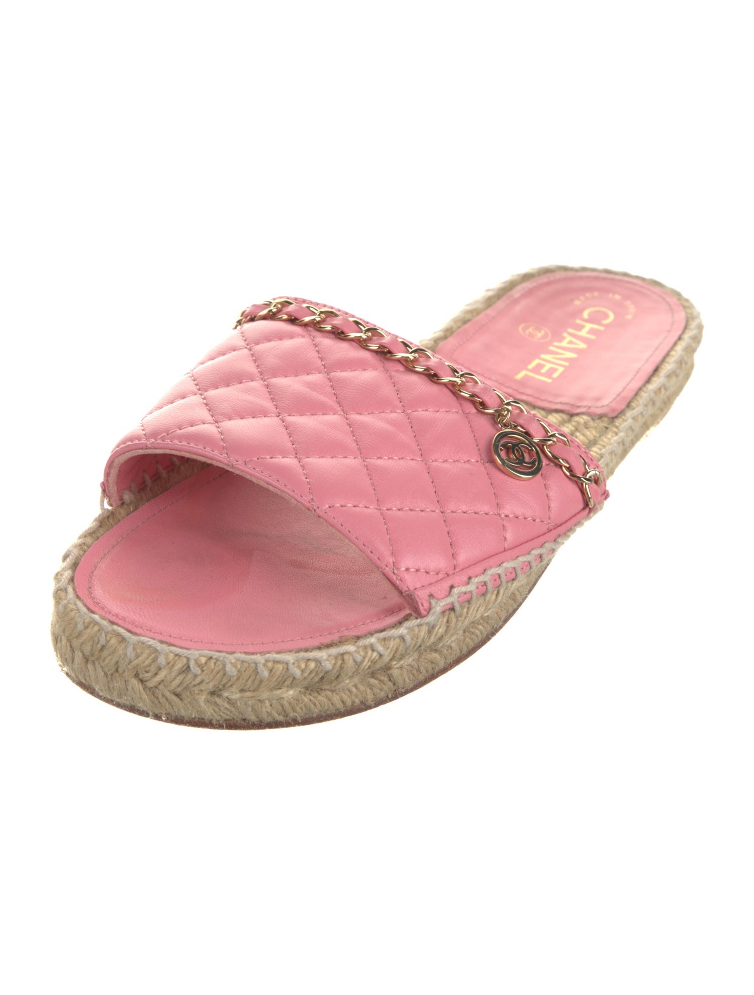 Chanel 2018 Interlocking CC Logo Espadrilles