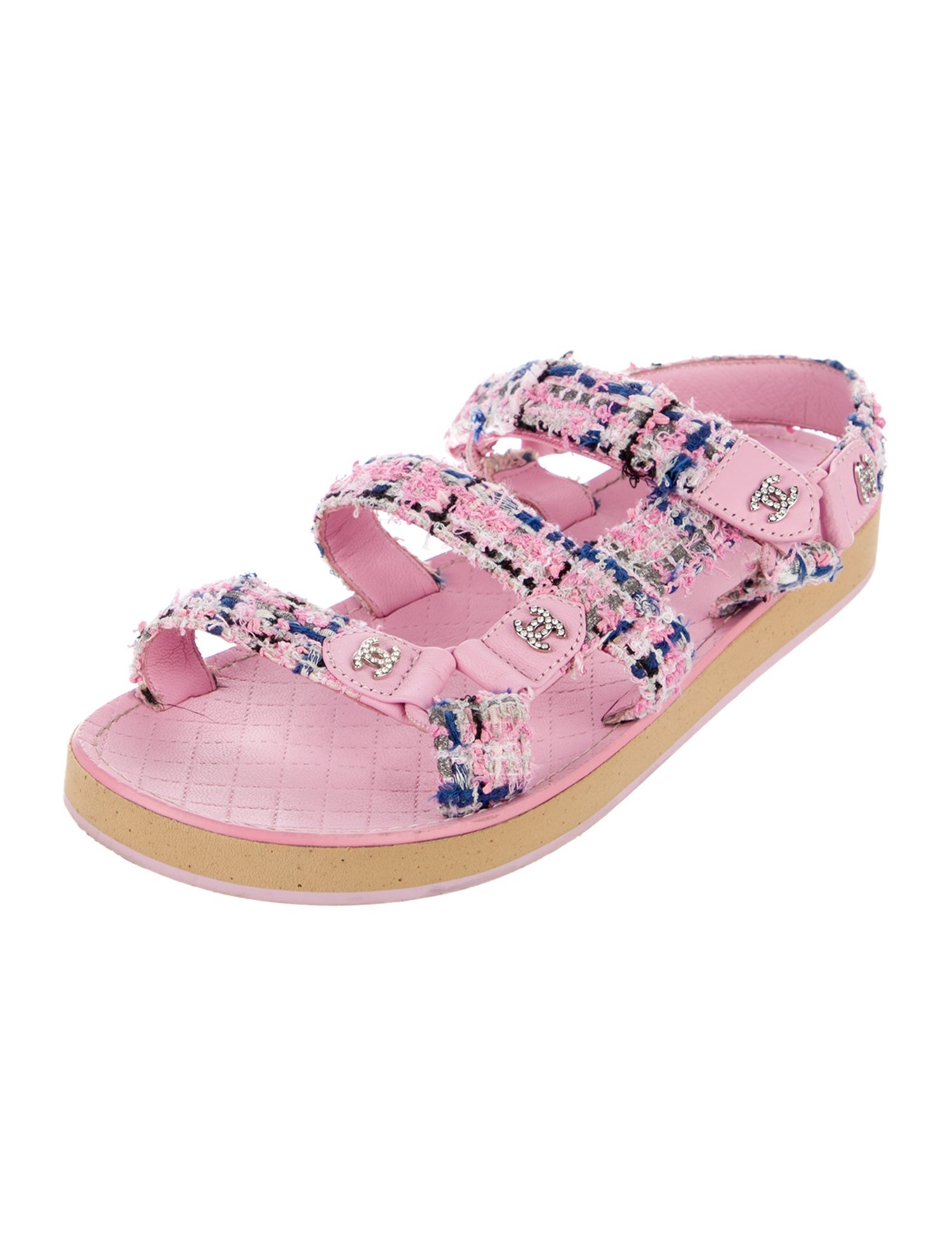 Chanel 2023 Interlocking CC Logo Sandals