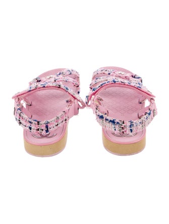 Chanel 2023 Interlocking CC Logo Sandals