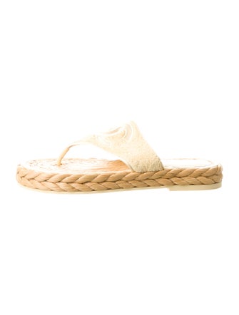 Chanel 2022 Interlocking CC Logo Espadrilles
