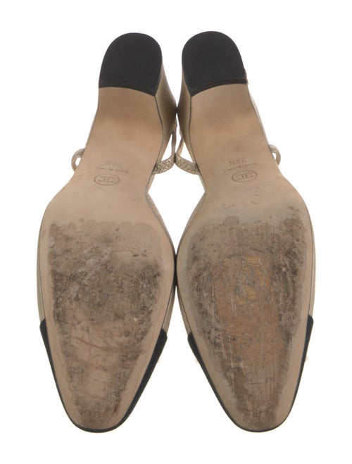 Chanel Interlocking CC Logo Slingback Pumps