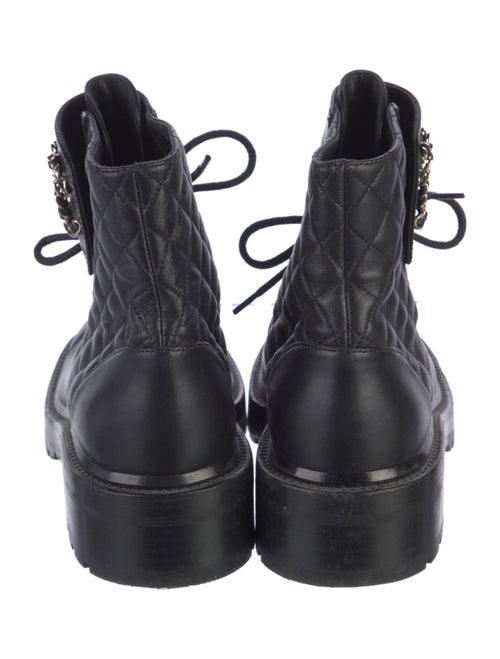 Chanel 2020 Interlocking CC Logo Combat Boots