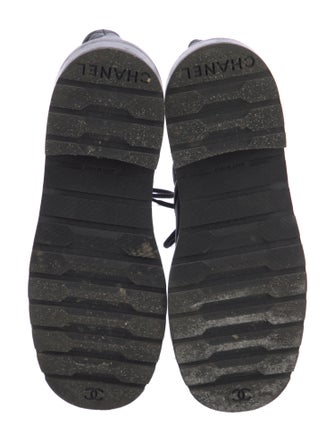 Chanel 2020 Interlocking CC Logo Combat Boots