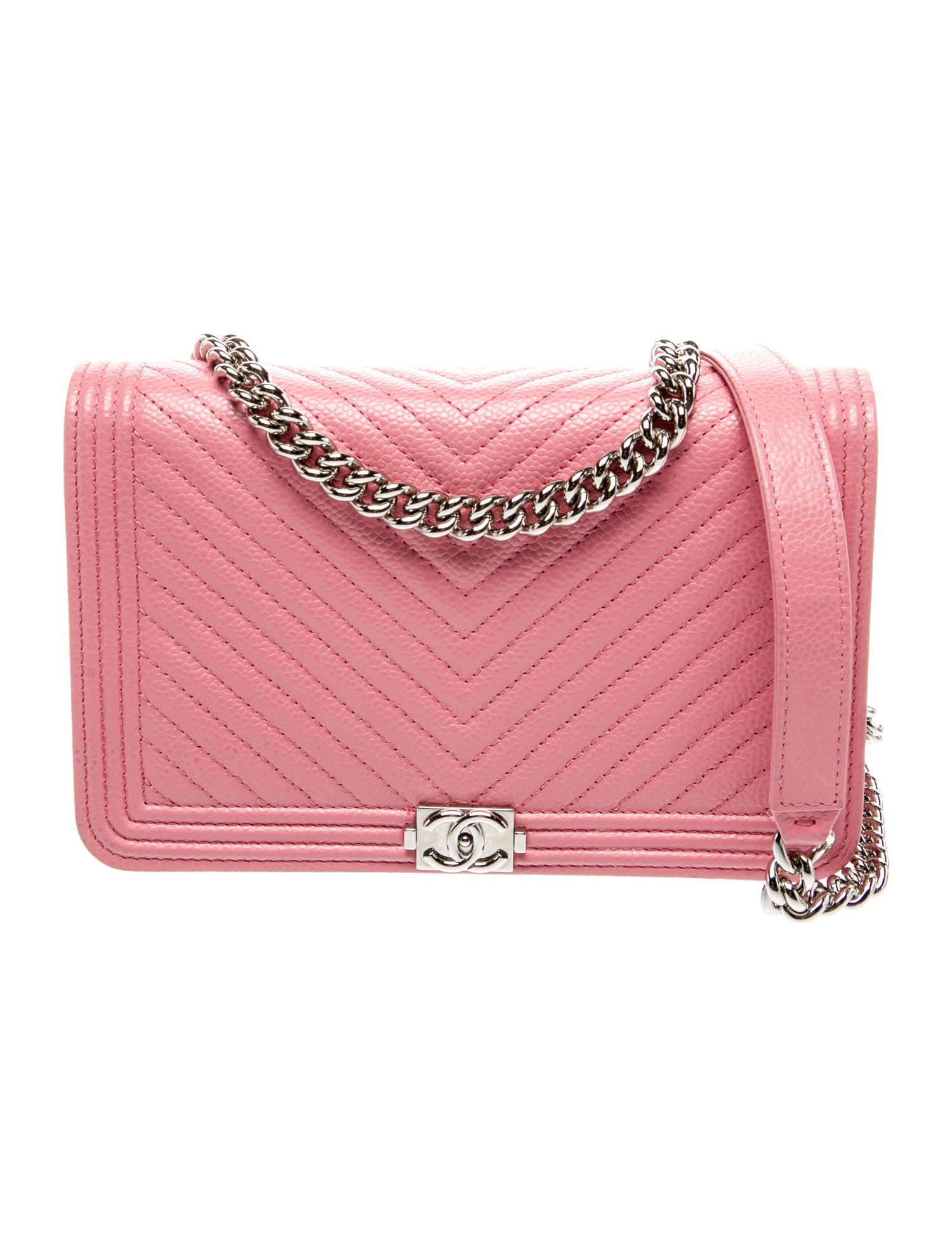 Chanel Chevron Boy Wallet On Chain