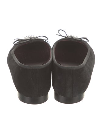 Chanel 2009 Interlocking CC Logo Ballet Flats