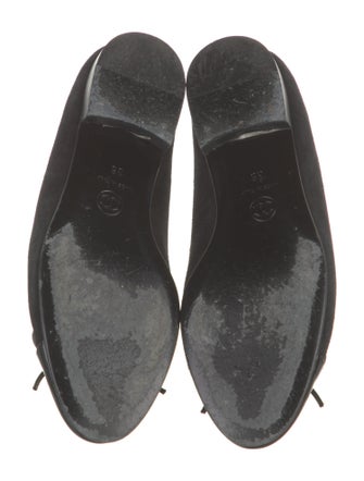 Chanel 2009 Interlocking CC Logo Ballet Flats