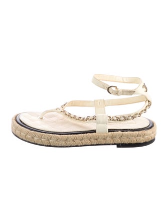 Chanel 2021 Interlocking CC Logo Espadrilles