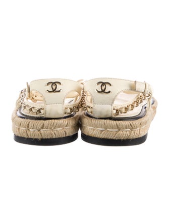 Chanel 2021 Interlocking CC Logo Espadrilles