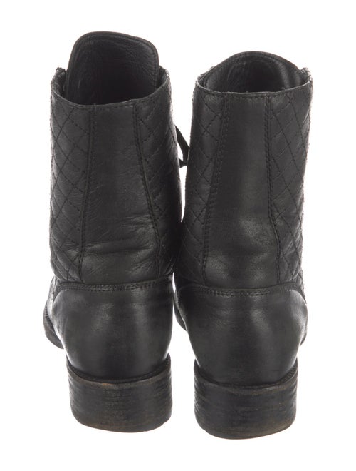 Chanel 2015 Interlocking CC Logo Combat Boots