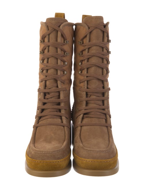 Chanel 2024 Interlocking CC Logo Lace-Up Boots