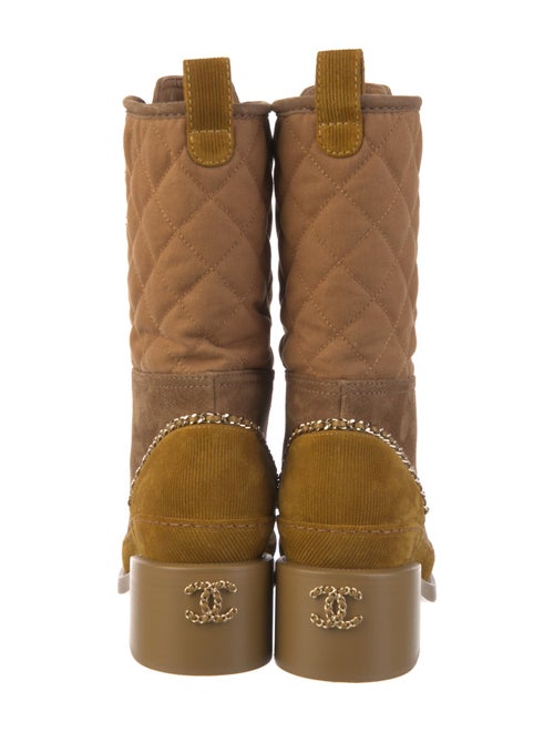 Chanel 2024 Interlocking CC Logo Lace-Up Boots