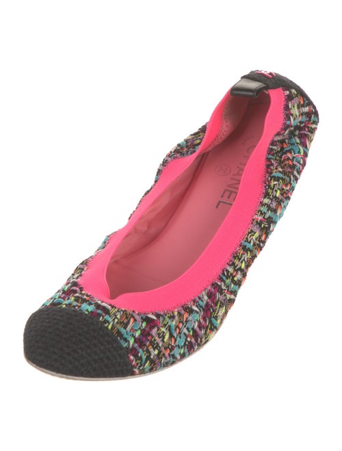 Chanel 2013 Interlocking CC Logo Ballet Flats