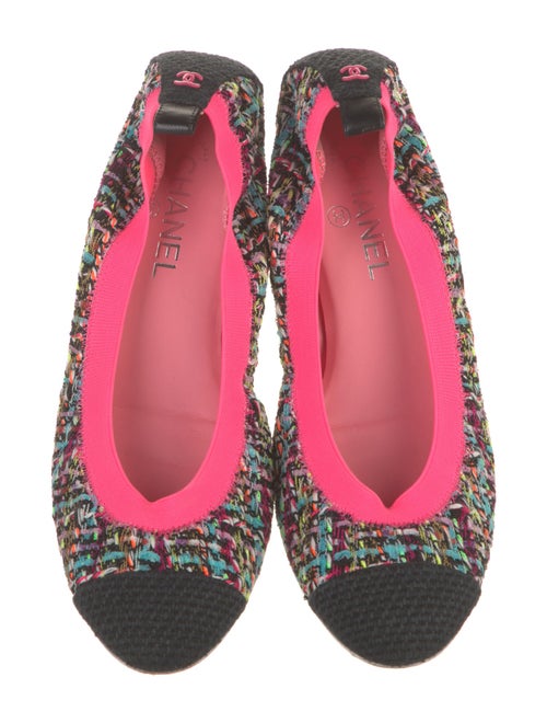 Chanel 2013 Interlocking CC Logo Ballet Flats