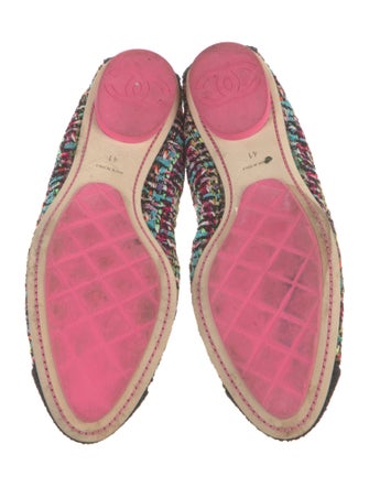 Chanel 2013 Interlocking CC Logo Ballet Flats