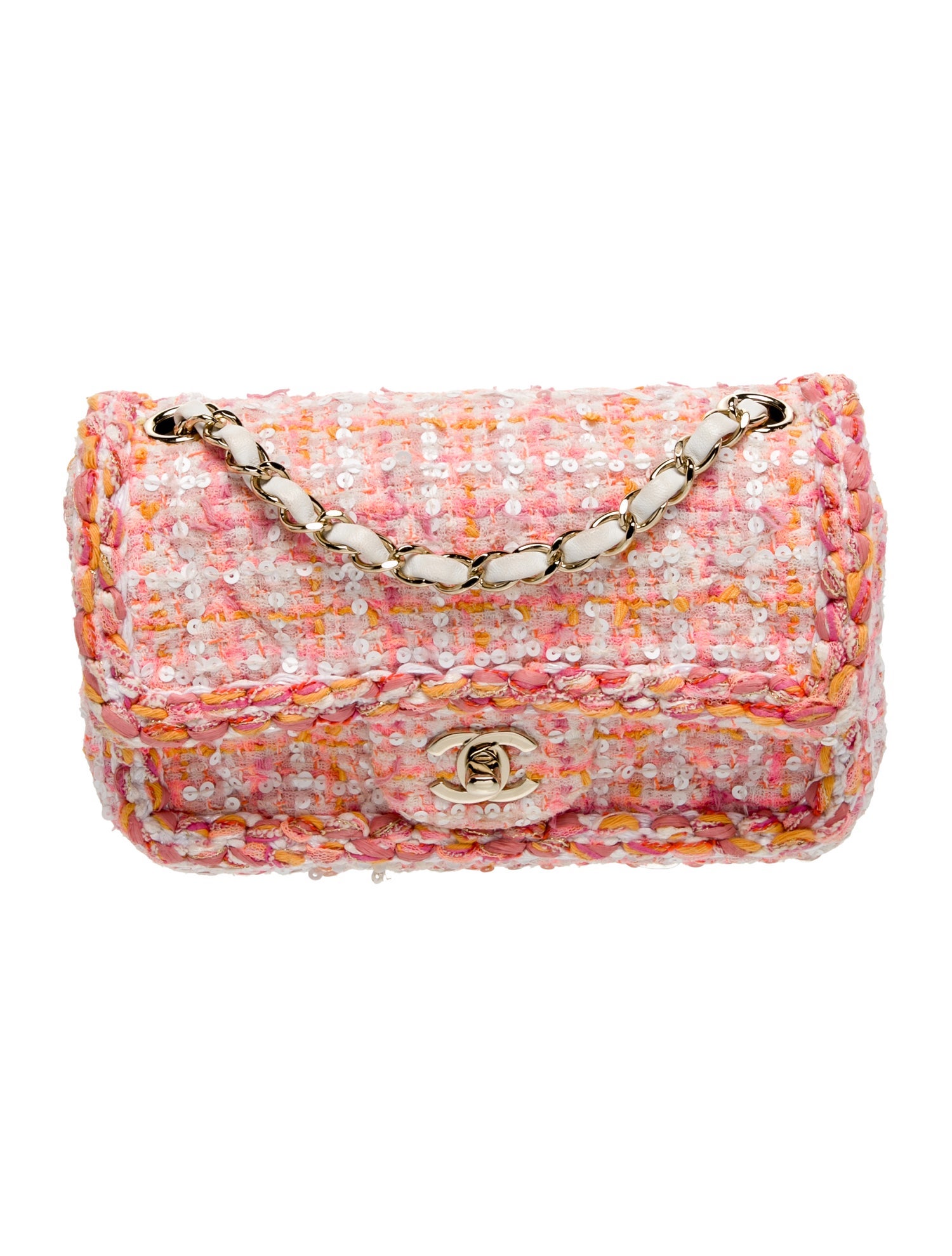 Chanel Classic Tweed Rectangular Mini Flap Bag